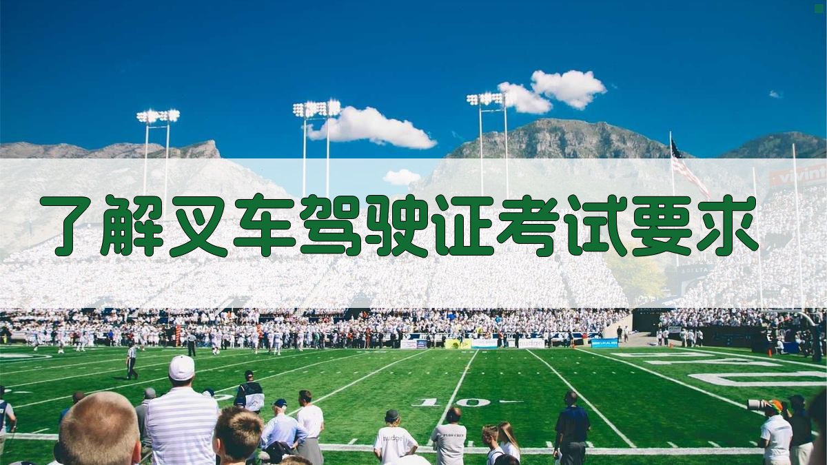 了解叉车驾驶证考试要求 图1