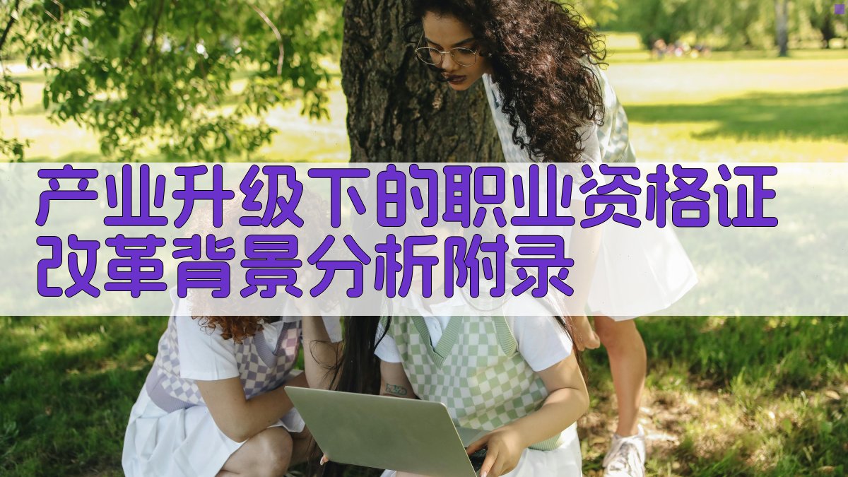 产业升级下的职业资格证改革背景分析 · 附录 图5