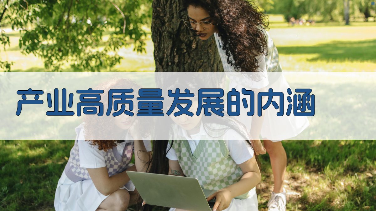 产业高质量发展的内涵 图1