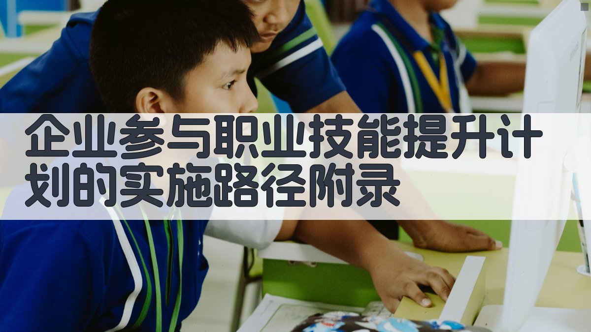企业参与职业技能提升计划的实施路径 · 附录 图1