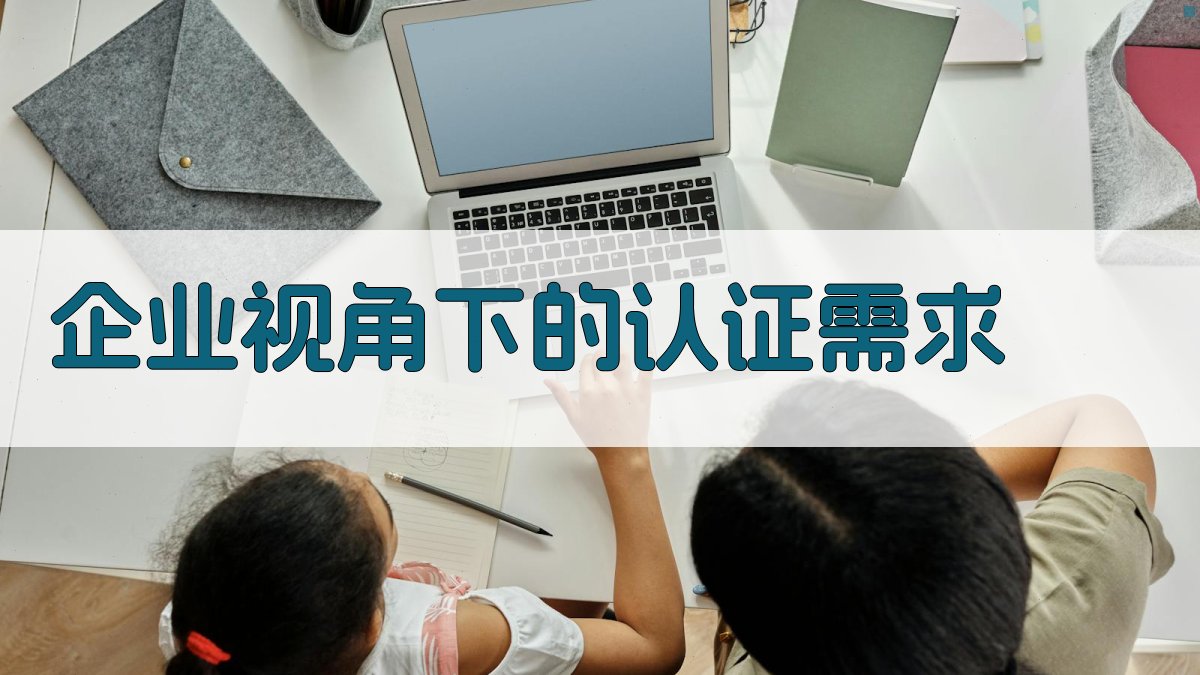 企业视角下的认证需求 图4