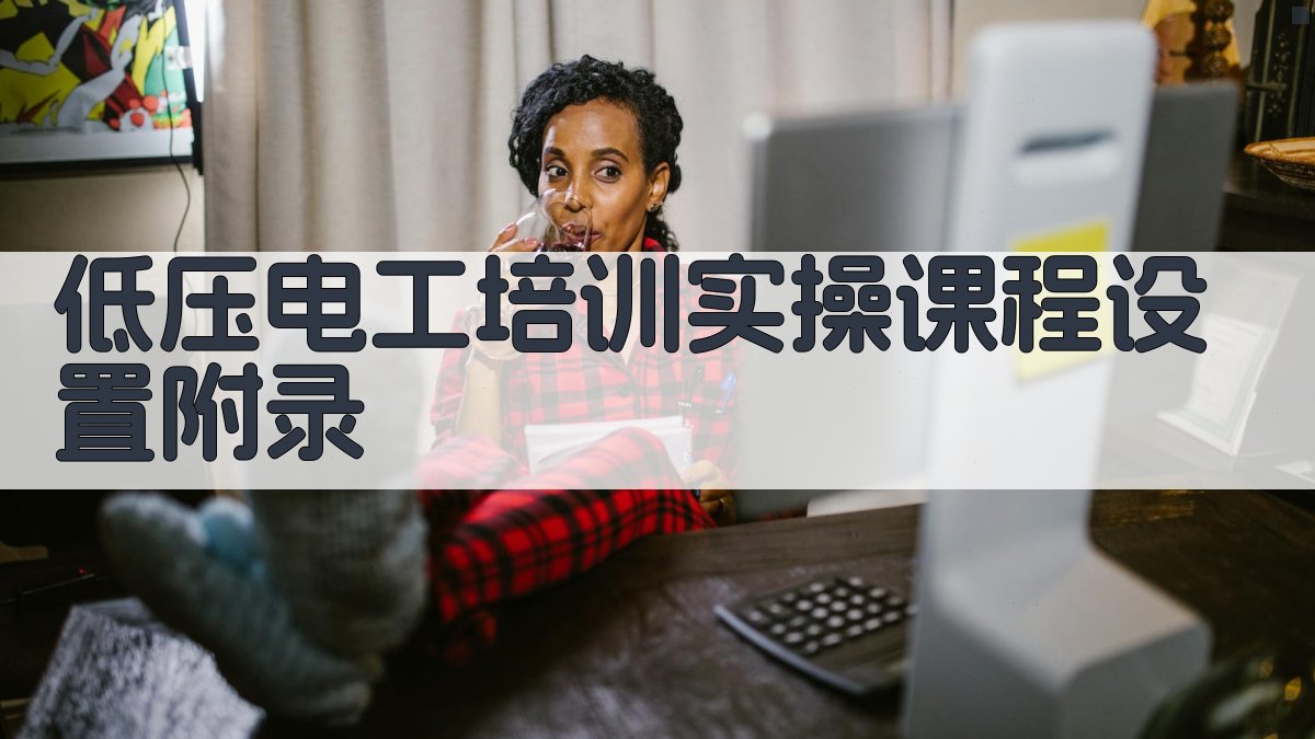 低压电工培训实操课程设置 · 附录 图4