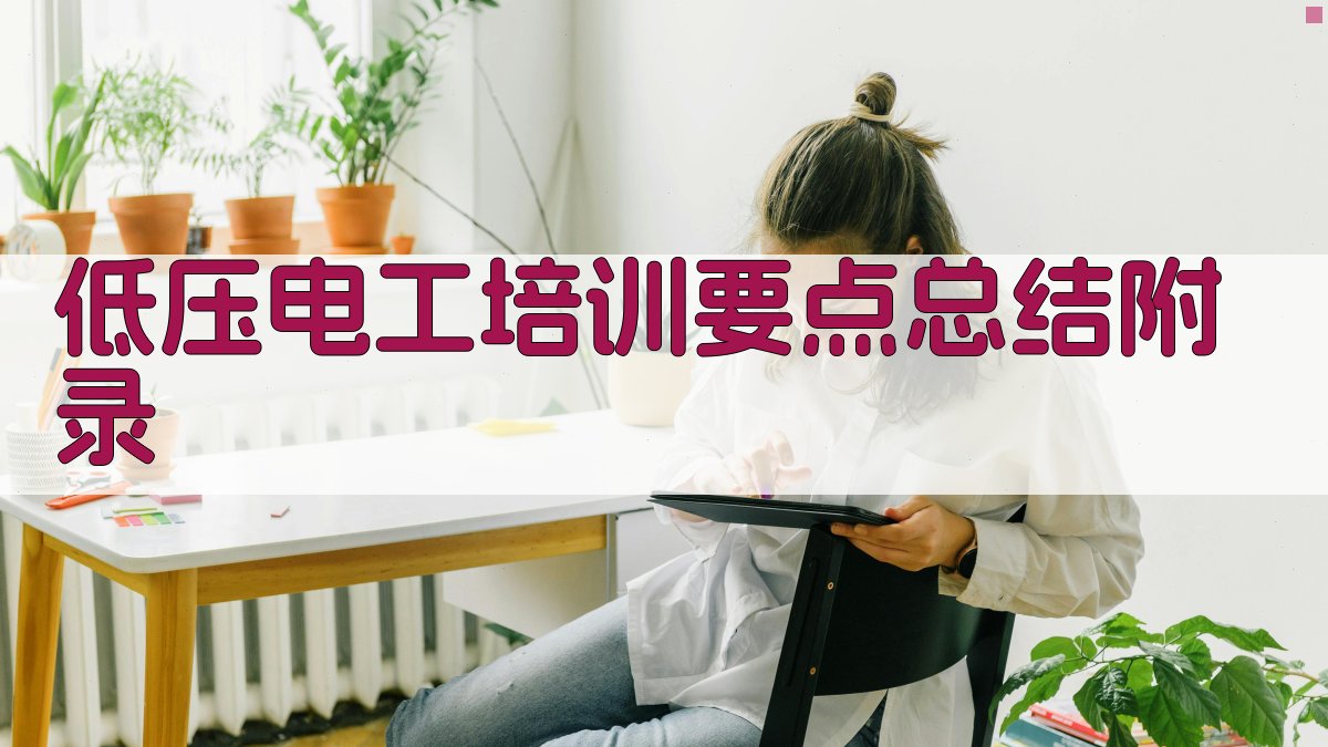 低压电工培训要点总结 · 附录 图4