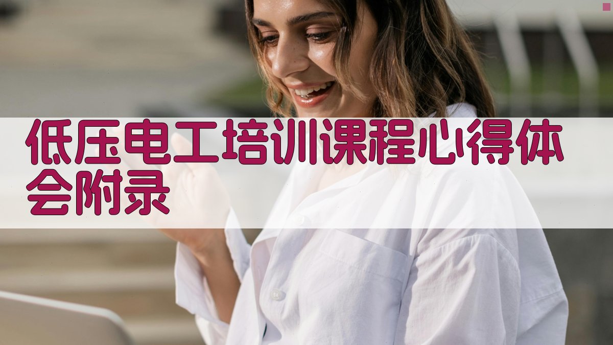 低压电工培训课程心得体会 · 附录 图4