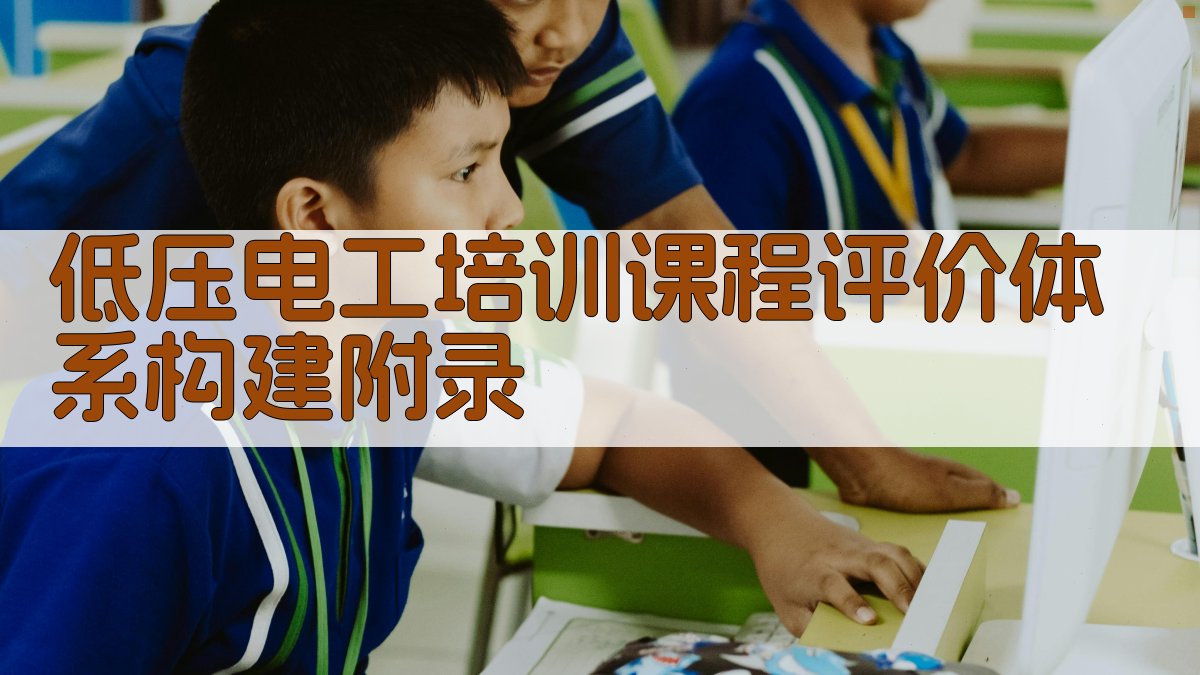 低压电工培训课程评价体系构建 · 附录 图5