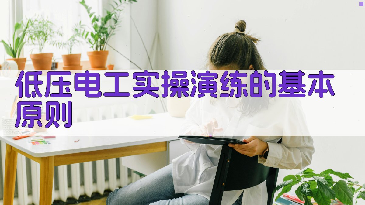 低压电工实操演练的基本原则 图1