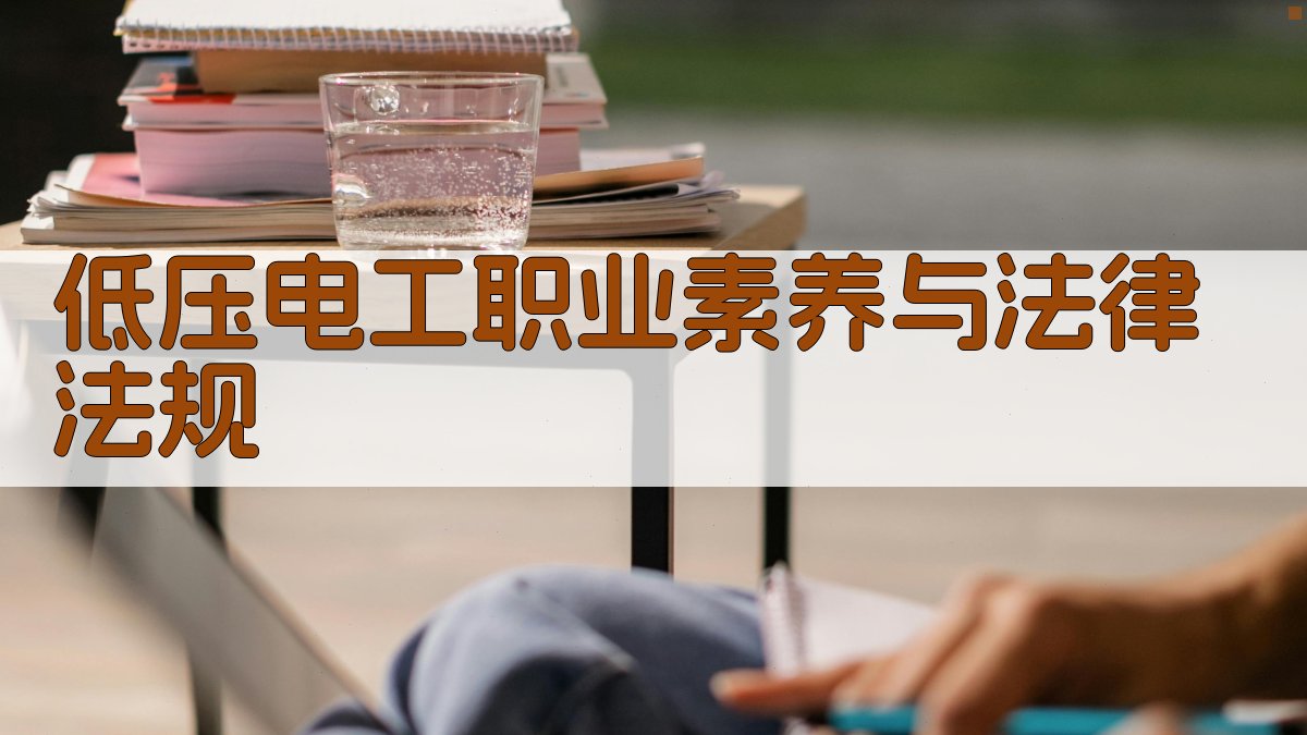 低压电工职业素养与法律法规 图4