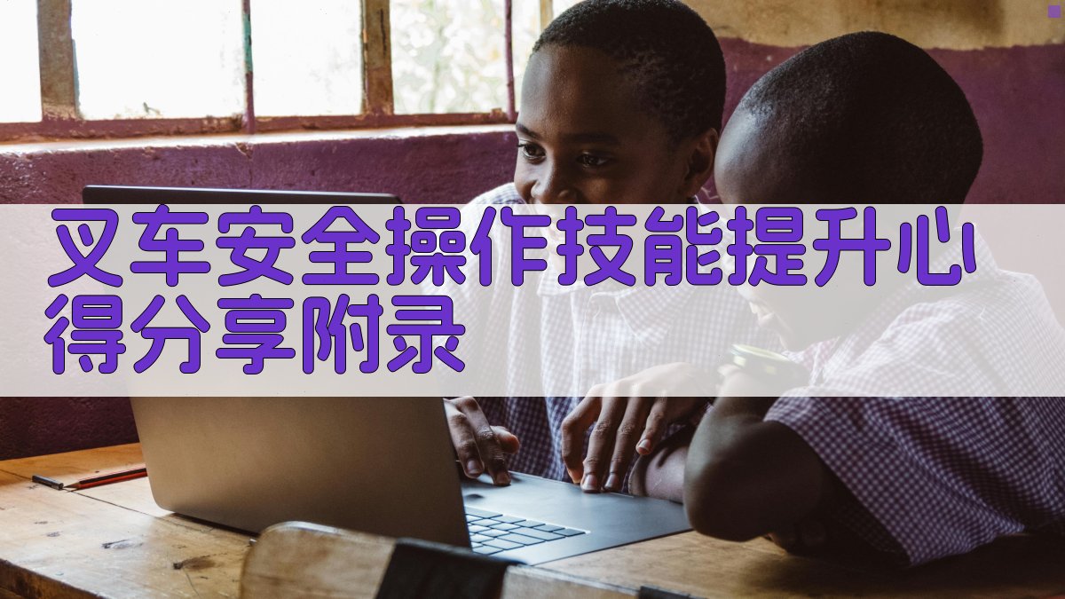 叉车安全操作技能提升心得分享 · 附录 图3