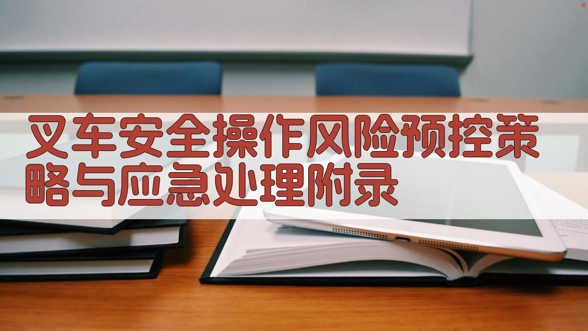 叉车安全操作风险预控策略与应急处理 · 附录 图5