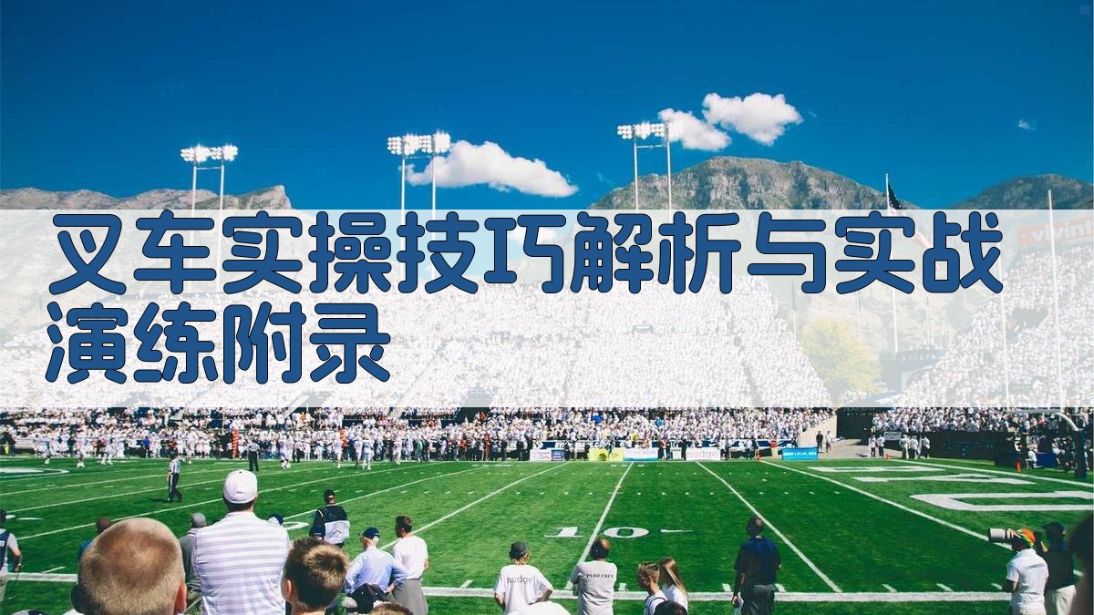 叉车实操技巧解析与实战演练 · 附录 图3