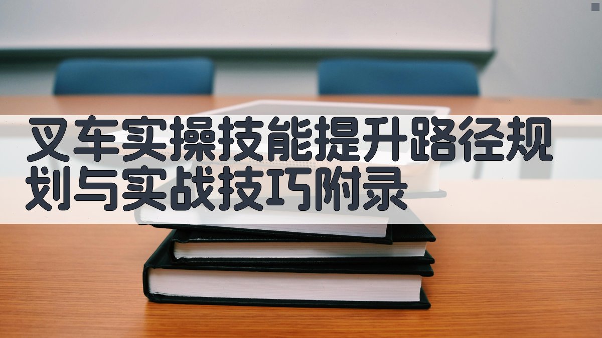 叉车实操技能提升路径规划与实战技巧 · 附录 图5