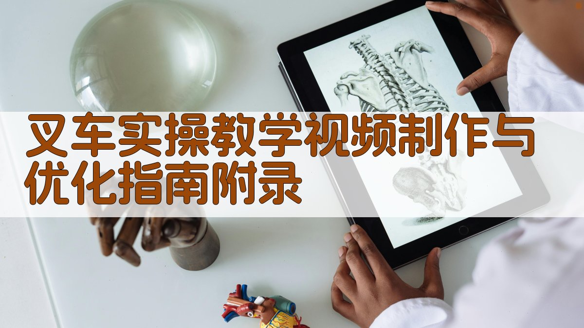 叉车实操教学视频制作与优化指南 · 附录 图2