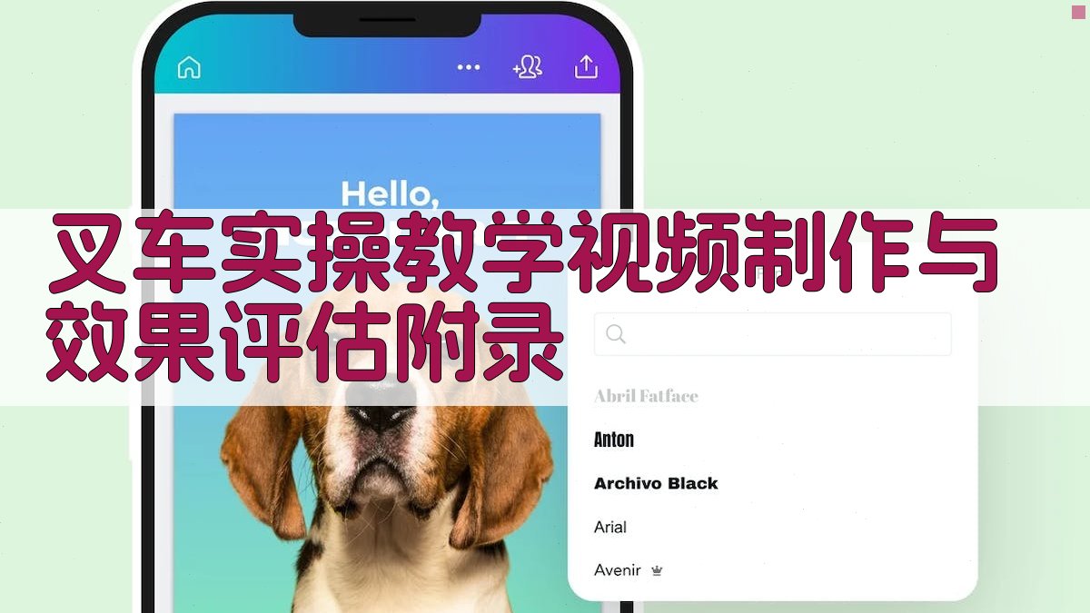叉车实操教学视频制作与效果评估 · 附录 图5