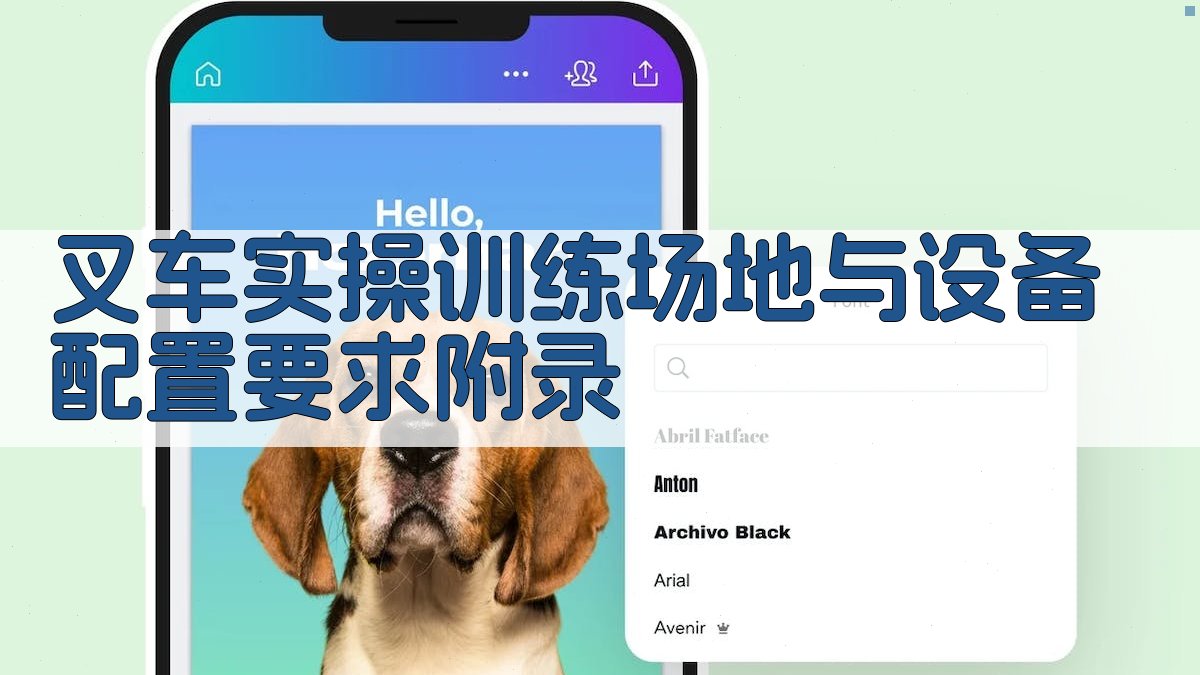 叉车实操训练场地与设备配置要求 · 附录 图2
