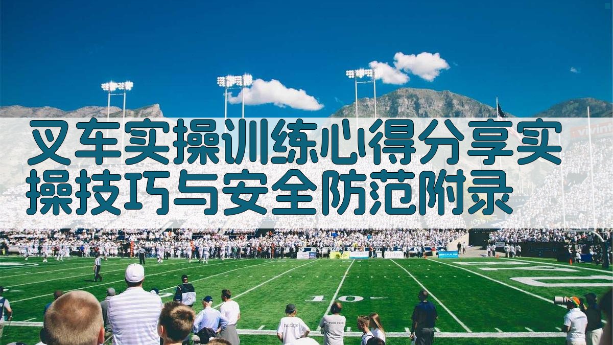 叉车实操训练心得分享实操技巧与安全防范 · 附录 图5