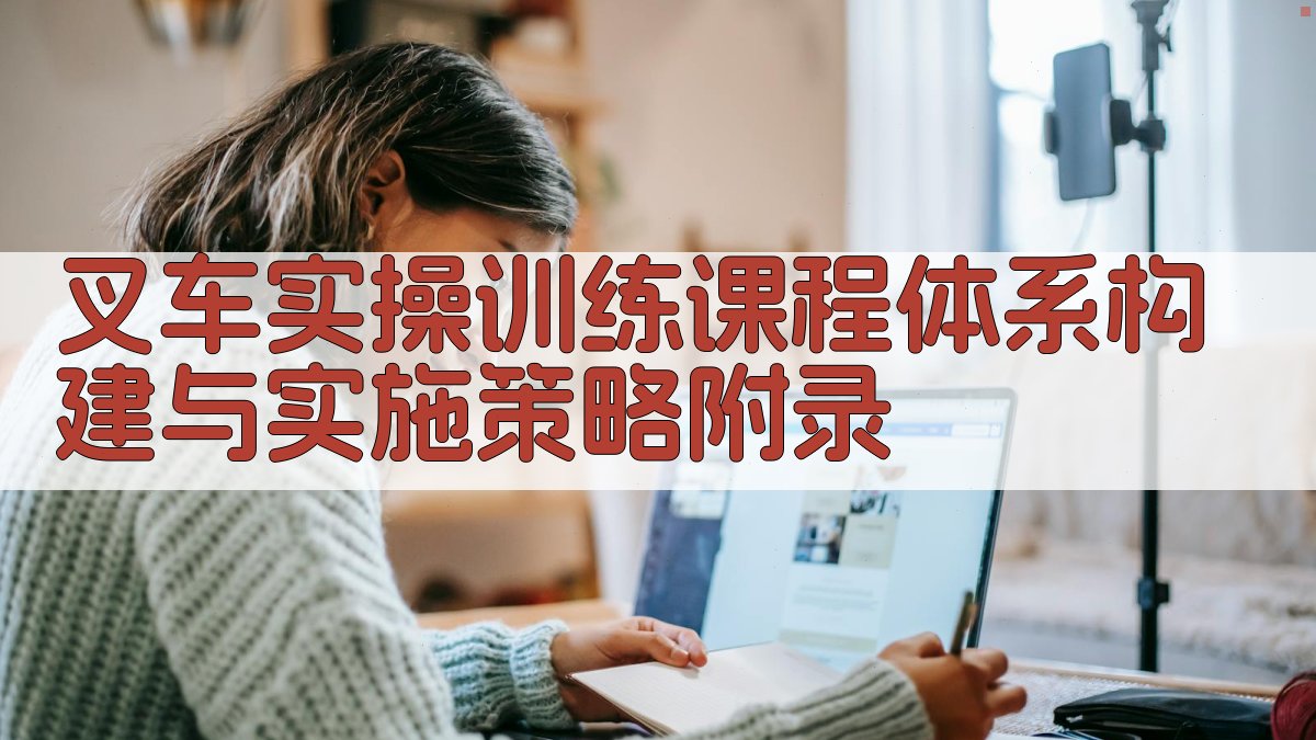 叉车实操训练课程体系构建与实施策略 · 附录 图4