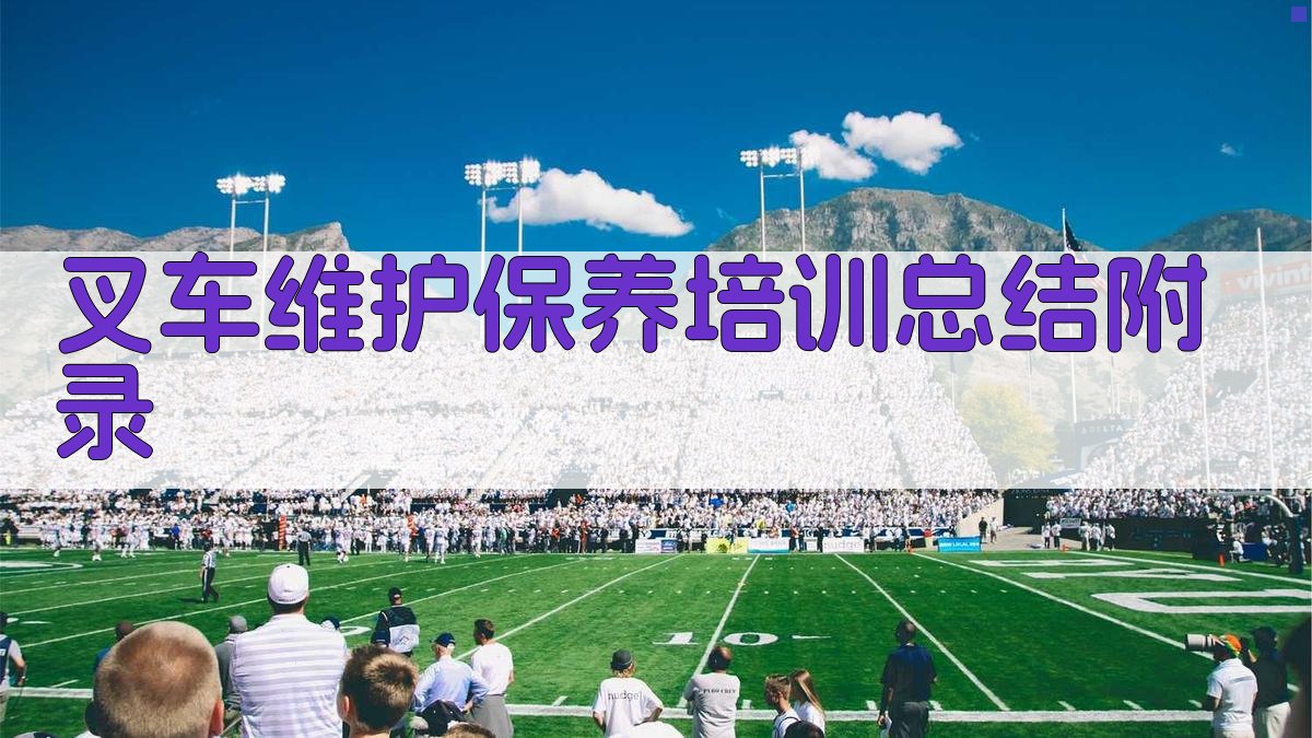 叉车维护保养培训总结 · 附录 图2