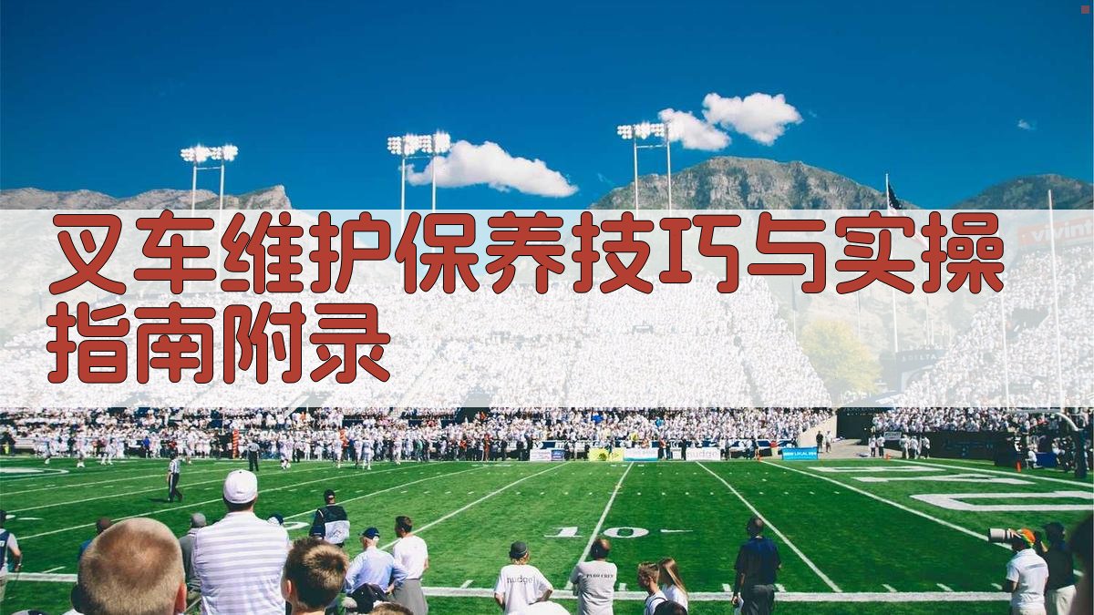 叉车维护保养技巧与实操指南 · 附录 图5