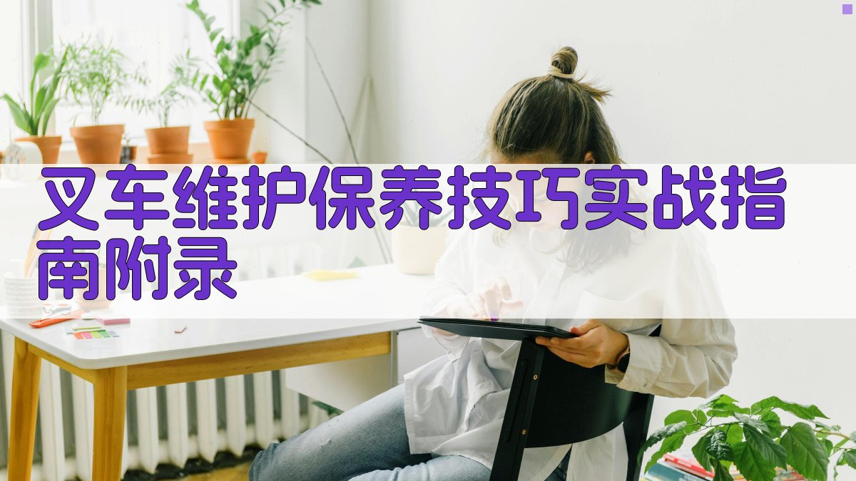 叉车维护保养技巧实战指南 · 附录 图2