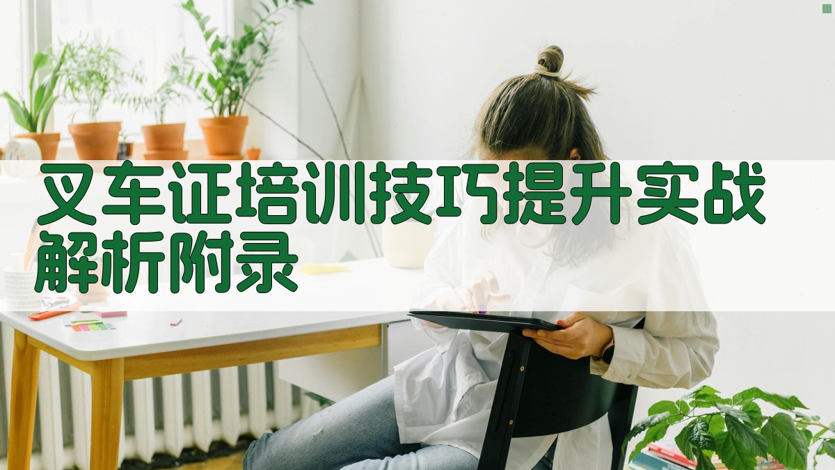 叉车证培训技巧提升实战解析 · 附录 图2