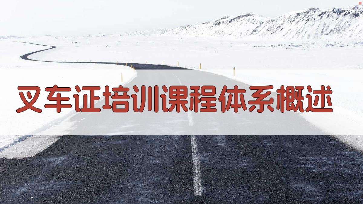 叉车证培训课程体系优化与实施