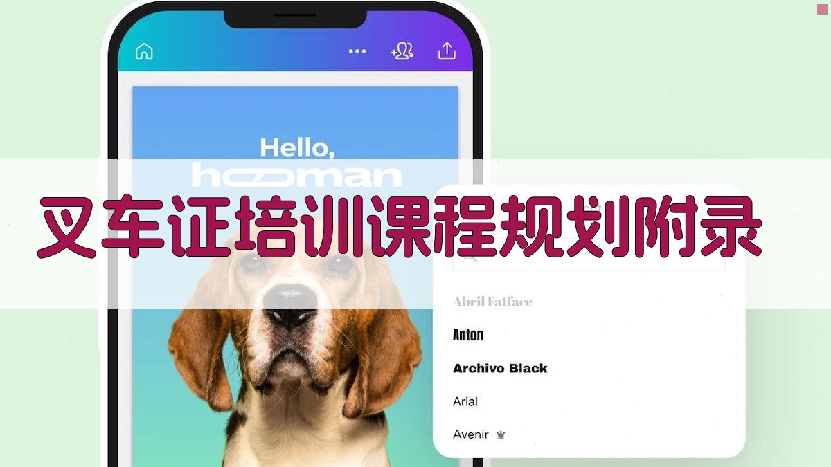 叉车证培训课程规划 · 附录 图4