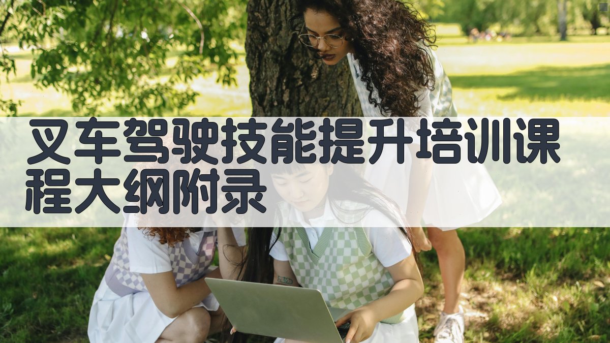 叉车驾驶技能提升培训课程大纲 · 附录 图3