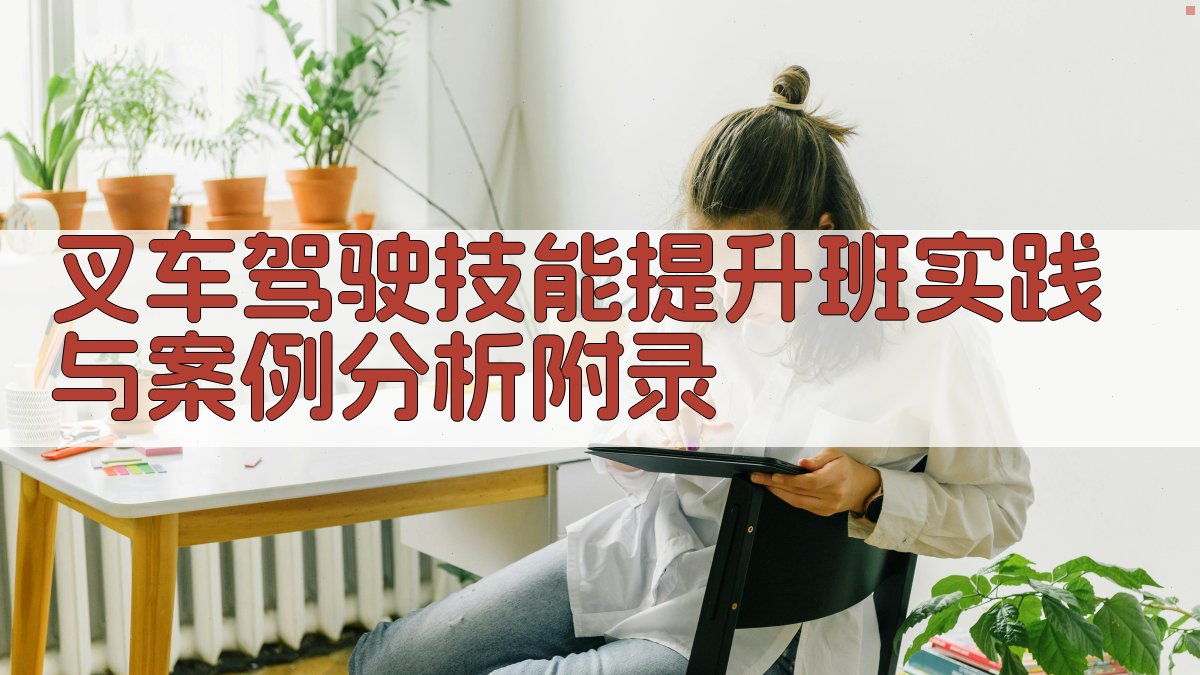 叉车驾驶技能提升班实践与案例分析 · 附录 图4