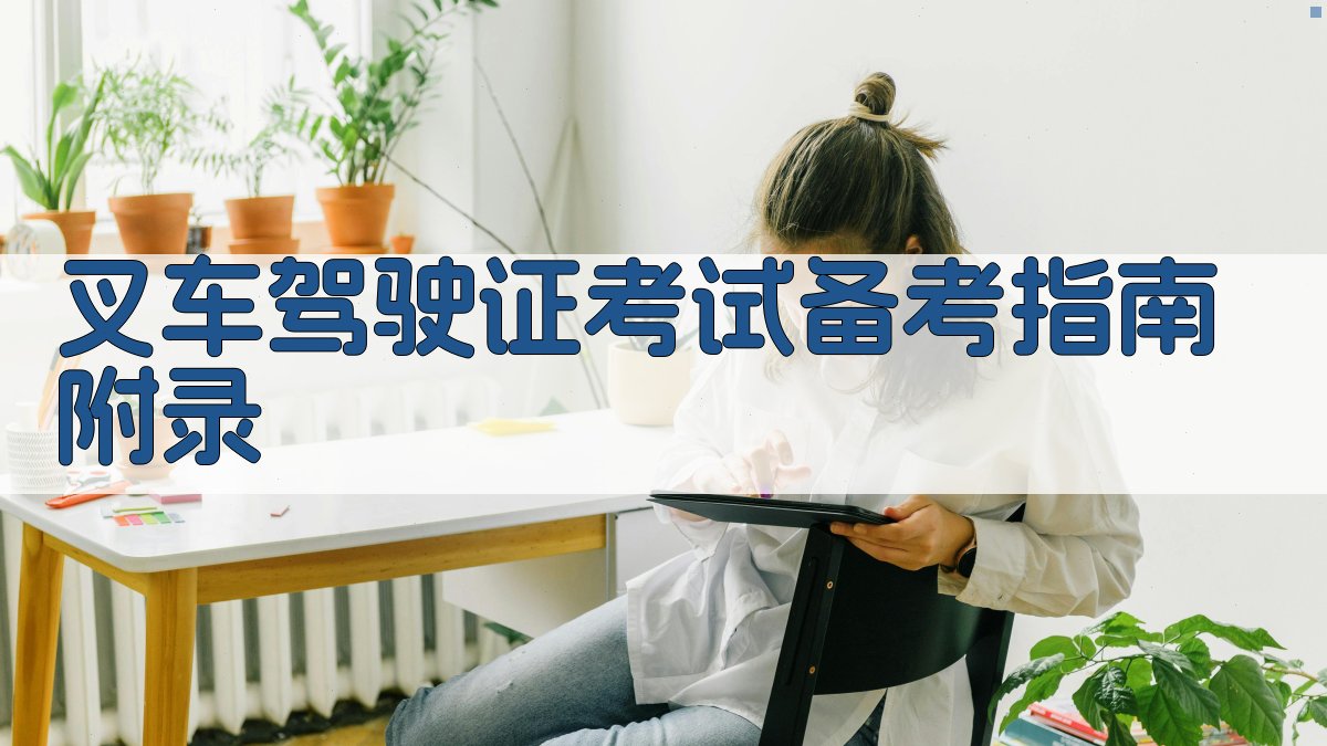 叉车驾驶证考试备考指南 · 附录 图4
