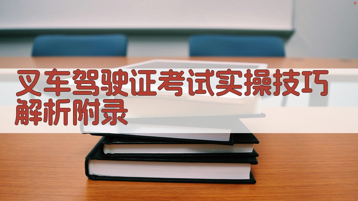 叉车驾驶证考试实操技巧解析 · 附录 图4