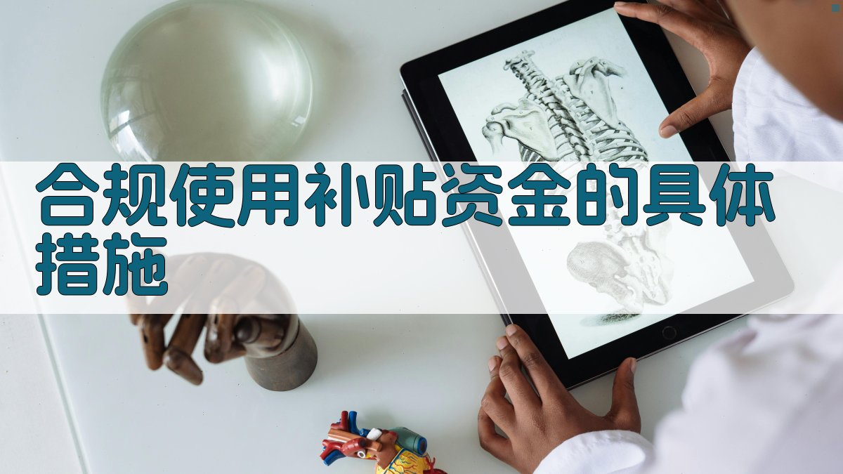 合规使用补贴资金的具体措施 图2