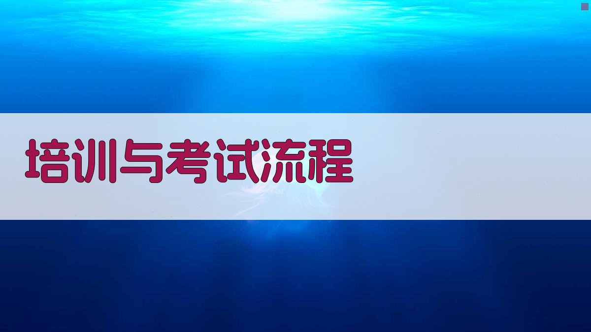 培训与考试流程 图2