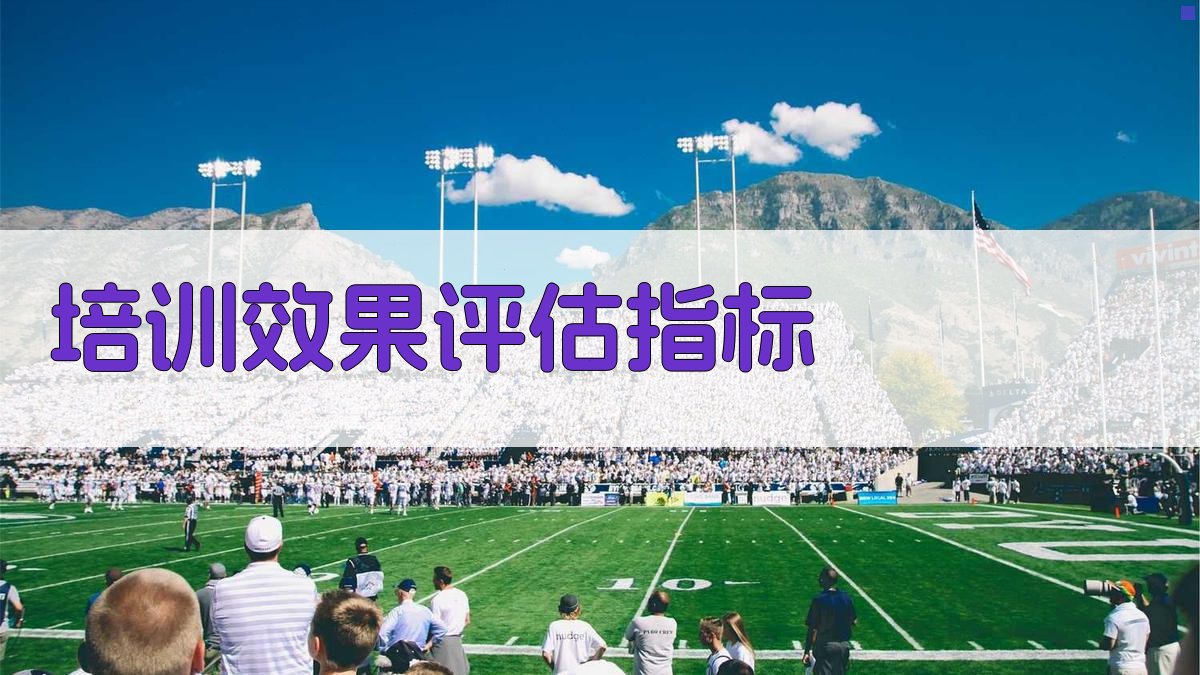 培训效果评估指标 图1
