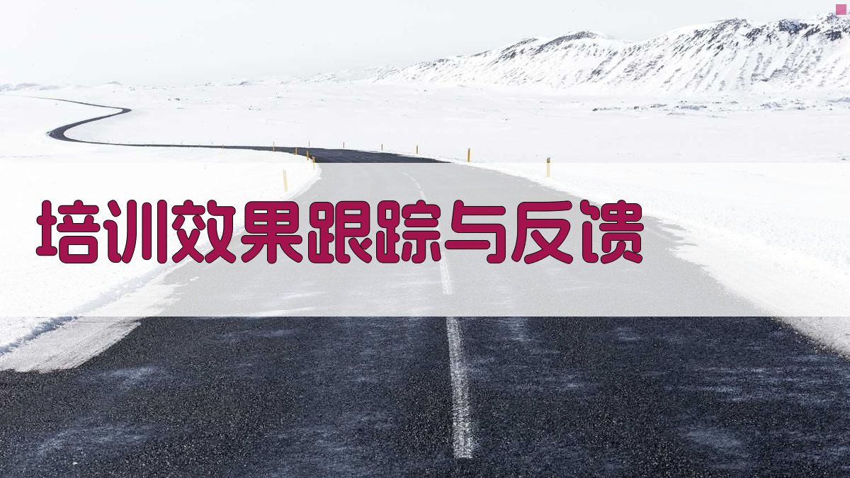 培训效果跟踪与反馈 图4