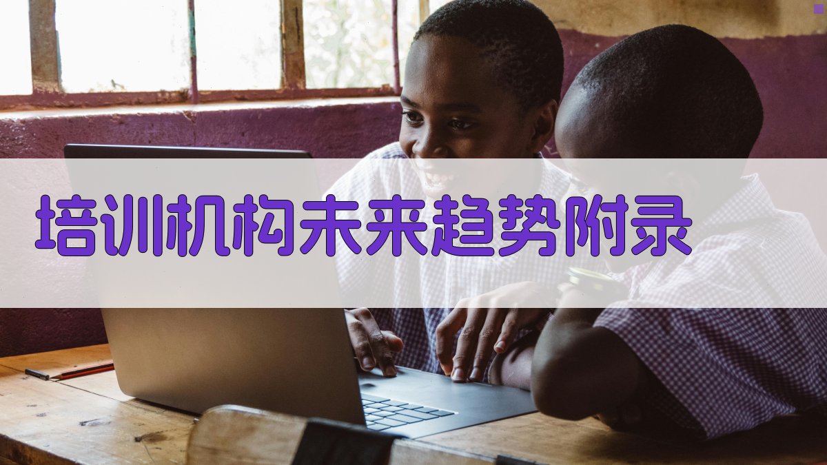 培训机构未来趋势 · 附录 图4