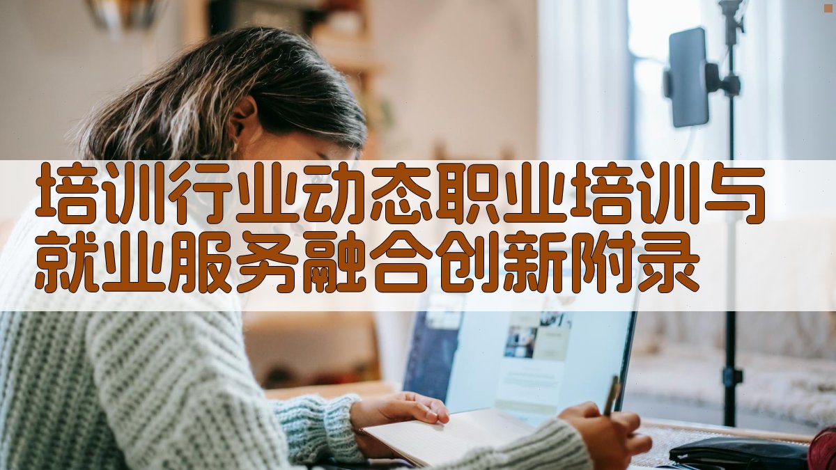培训行业动态职业培训与就业服务融合创新 · 附录 图5