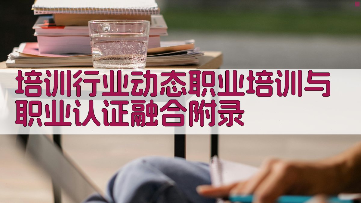 培训行业动态职业培训与职业认证融合 · 附录 图2