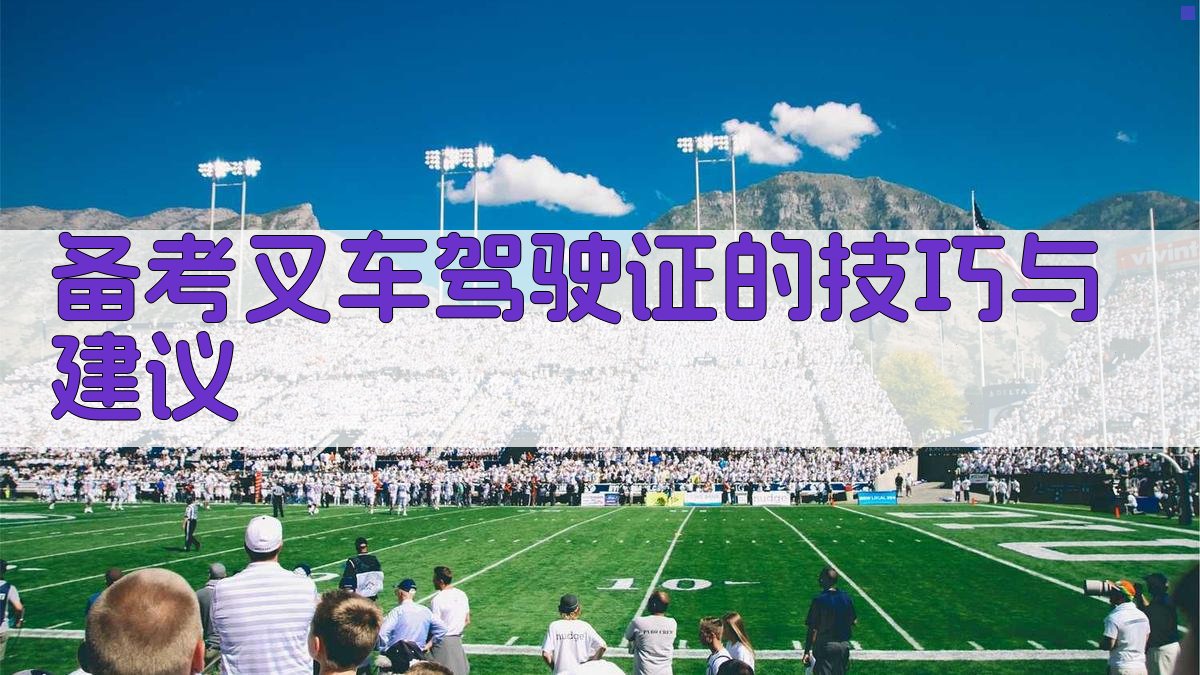 备考叉车驾驶证的技巧与建议 图4