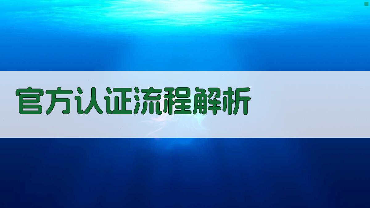 官方认证流程解析 图1