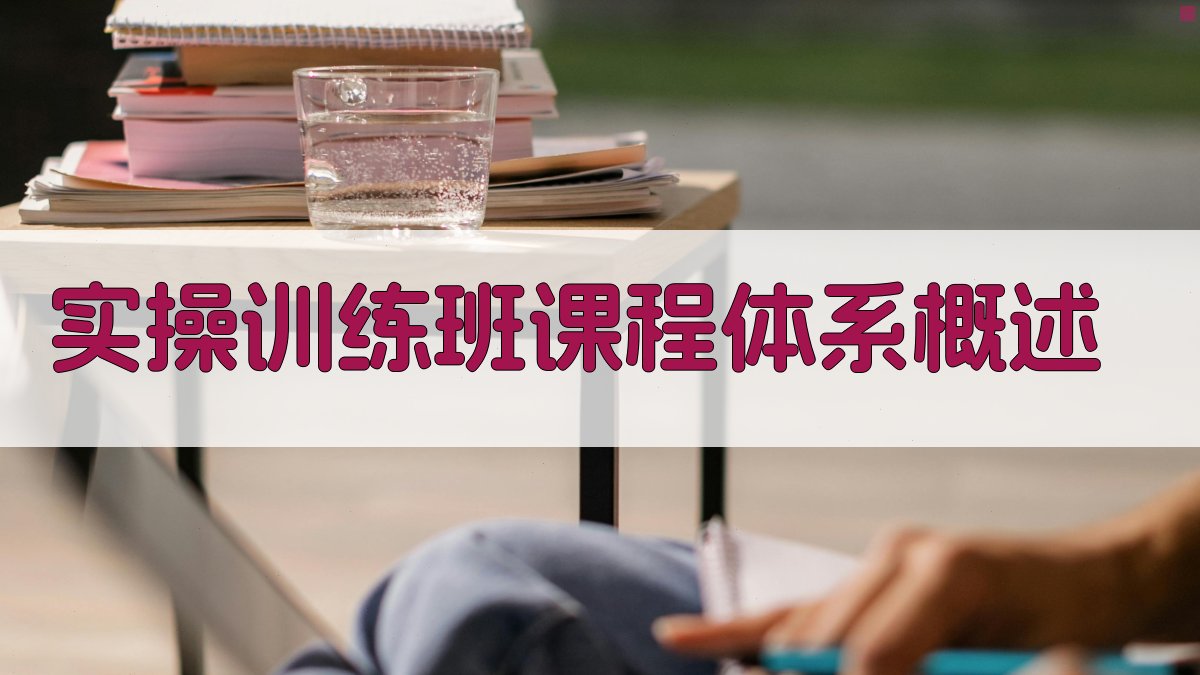 实操训练班课程体系概述 图1