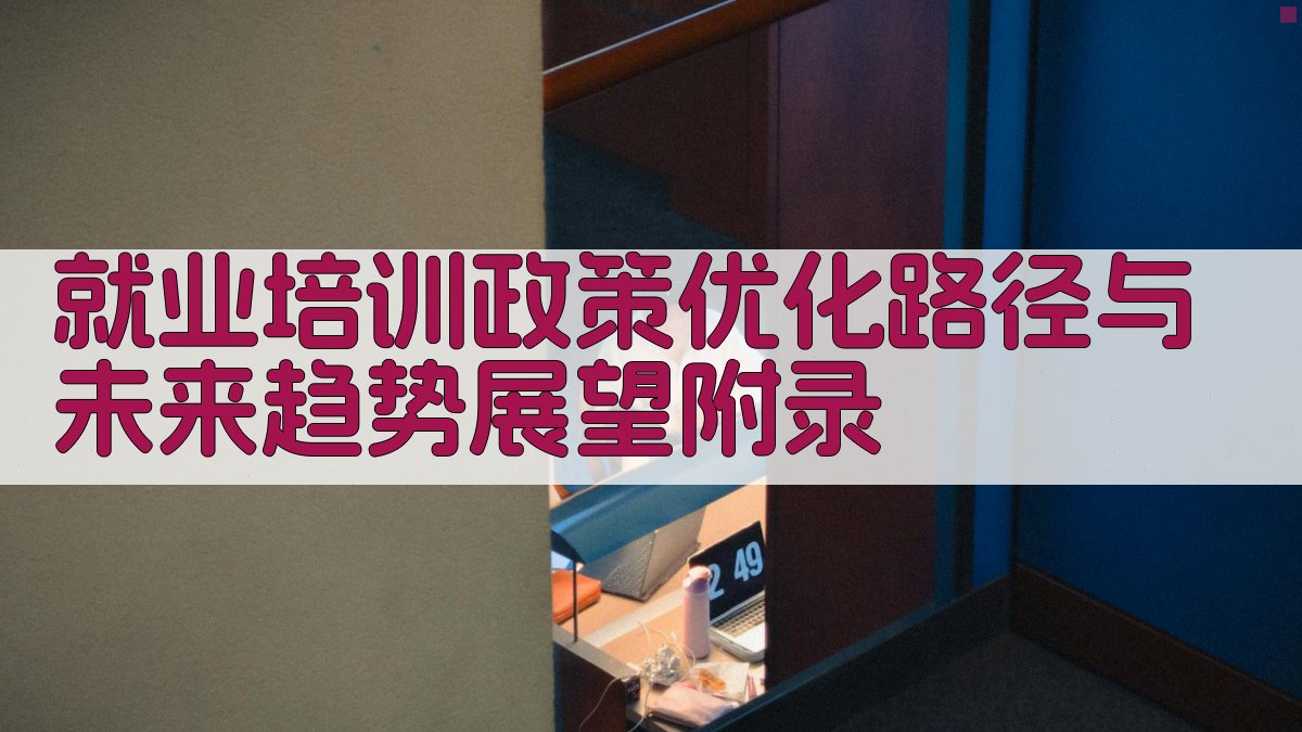 就业培训政策优化路径与未来趋势展望 · 附录 图1