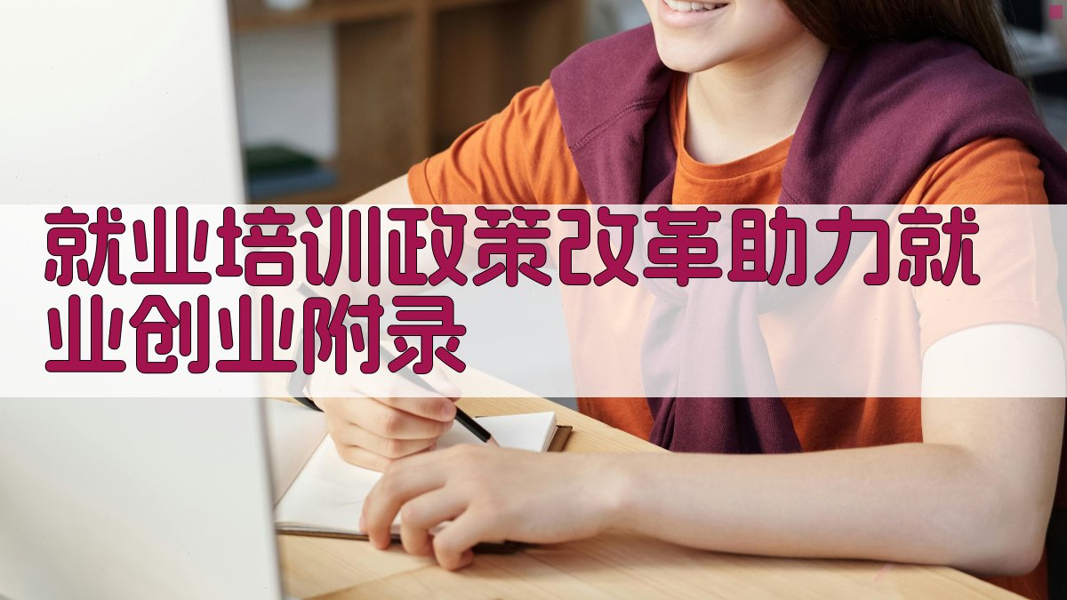 就业培训政策改革助力就业创业 · 附录 图4