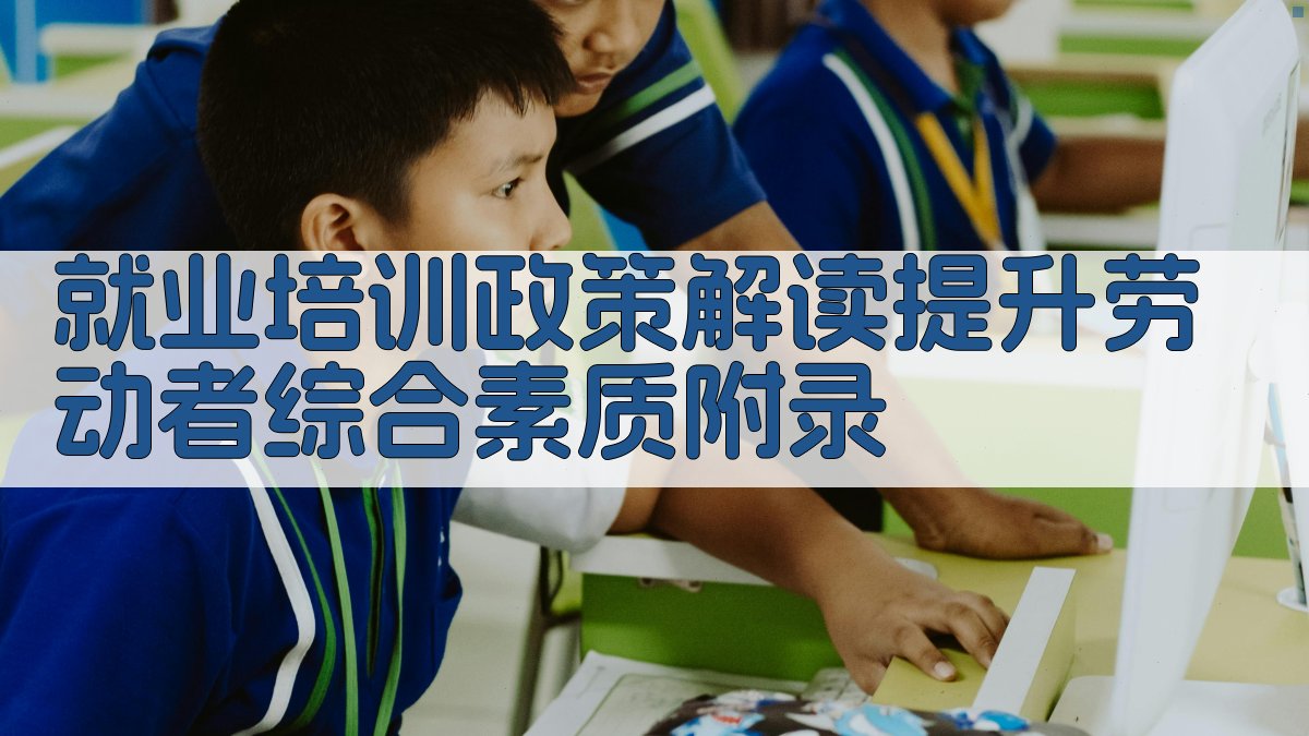 就业培训政策解读提升劳动者综合素质 · 附录 图4