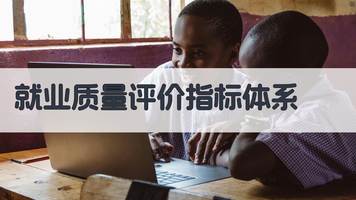 就业质量评价指标体系 图2
