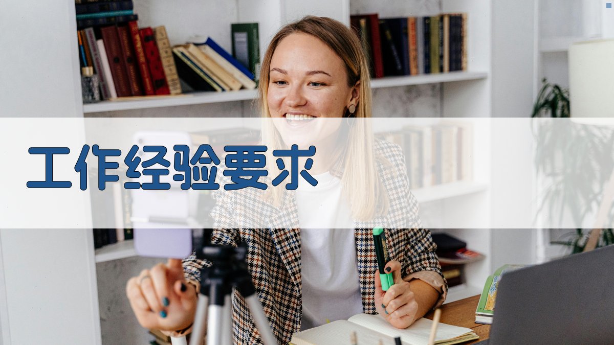 工作经验要求 图2