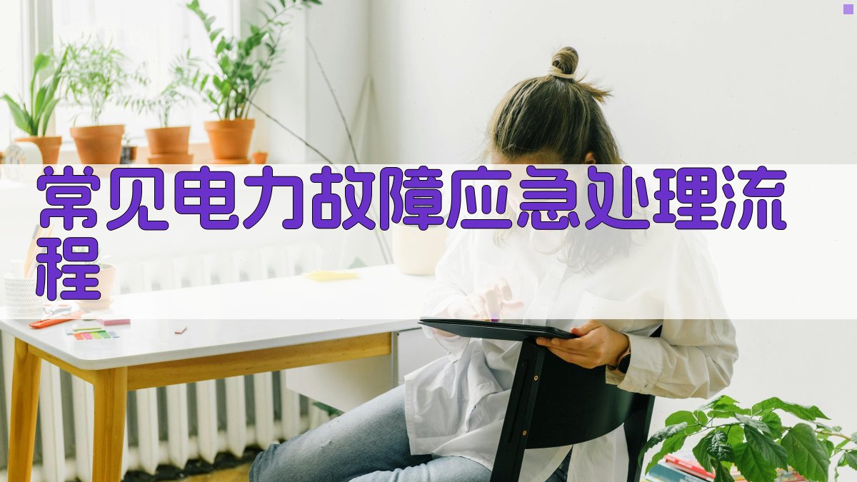 低压电工安全操作规范与应急处理技能提升