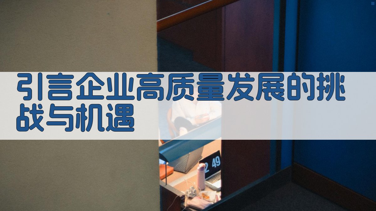 引言企业高质量发展的挑战与机遇 图1