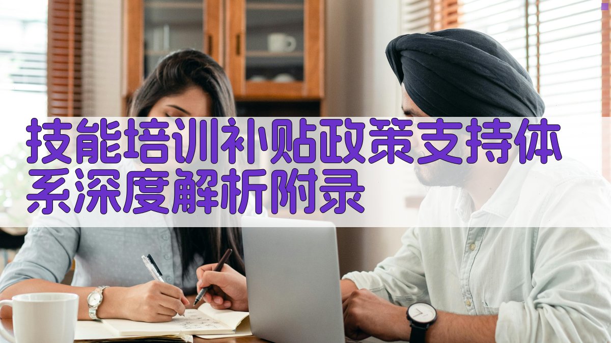 技能培训补贴政策支持体系深度解析 · 附录 图3
