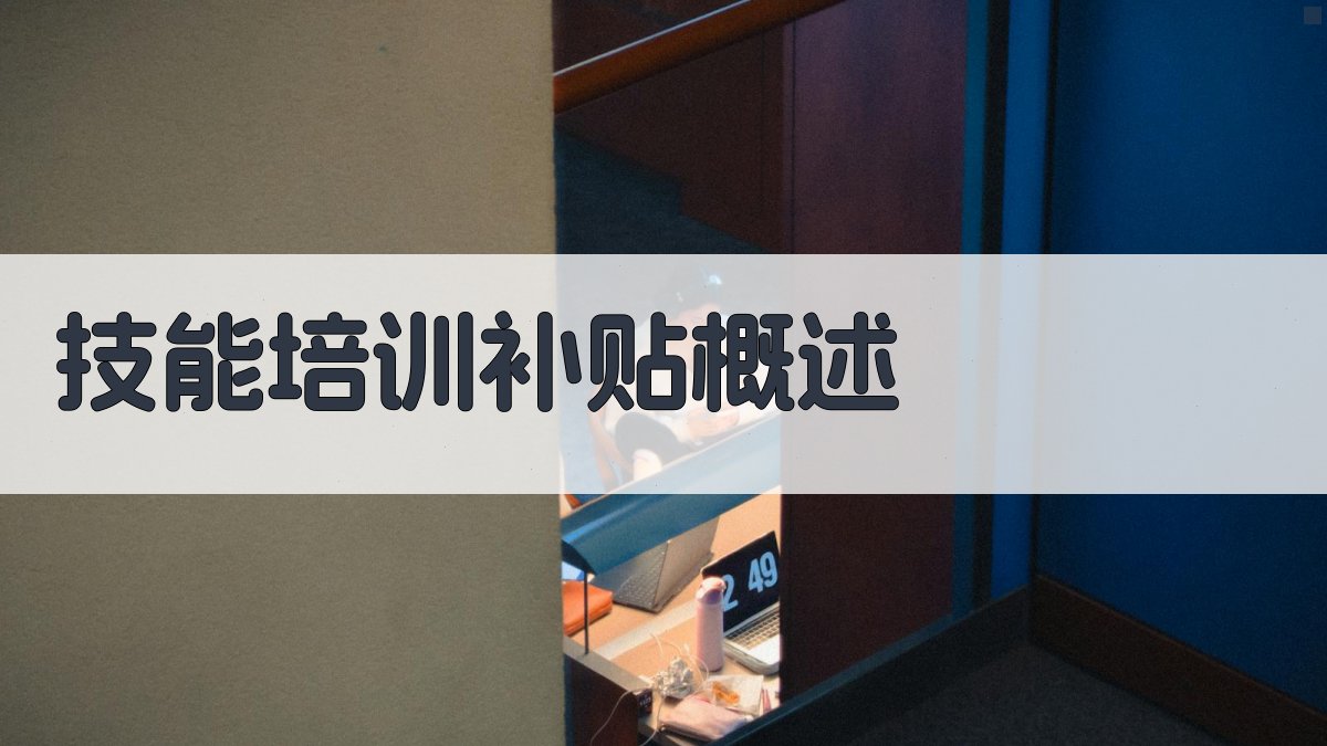 技能培训补贴概述 图1