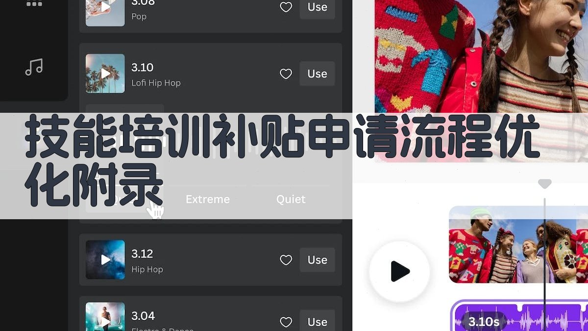 技能培训补贴申请流程优化 · 附录 图2